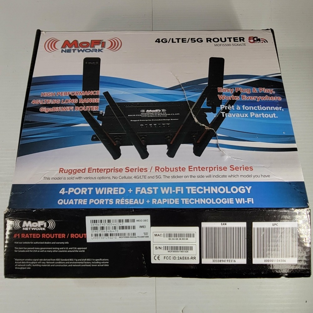 READ Mofi Networks 5500-5GXeLTE Cellular Router Tested‎ Working - Picture 3 of 16